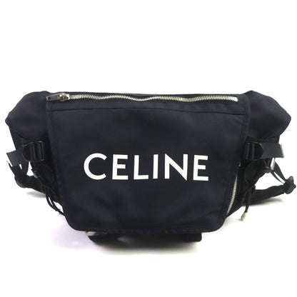 CELINE Sling bag 19869 Nylon black Medium Trekking Messenger mens Secondhand