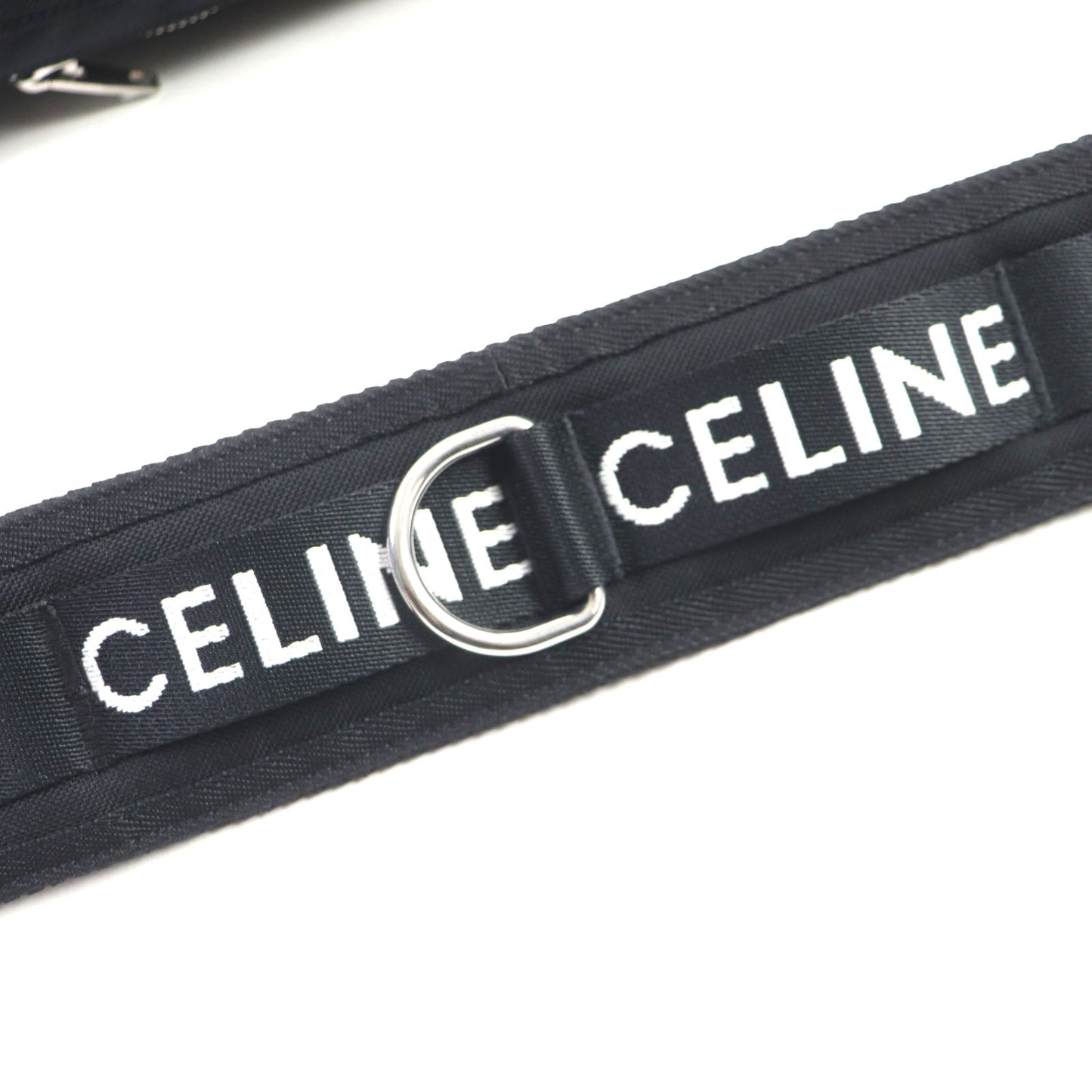 CELINE Sling bag 19869 Nylon black Medium Trekking Messenger mens Secondhand