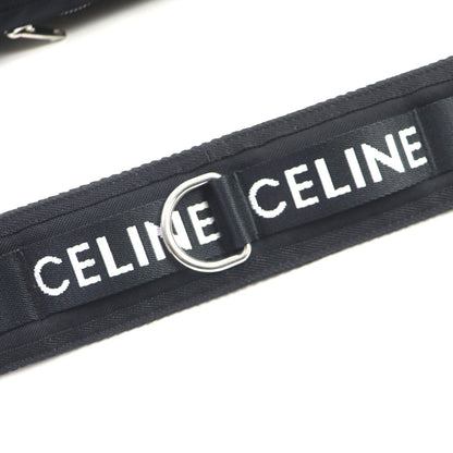 CELINE Sling bag 19869 Nylon black Medium Trekking Messenger mens Secondhand