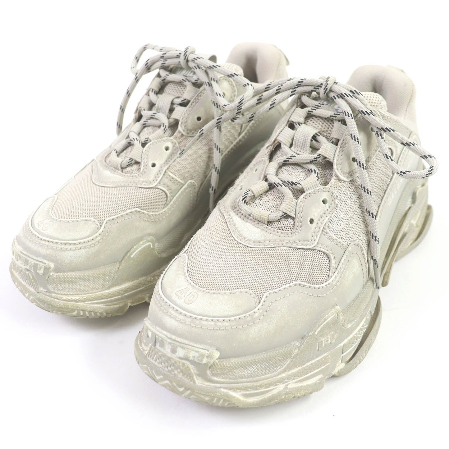 BALENCIAGA Low cut sneakers 536737 beige TRIPLE-S Triple S mens 26.5
