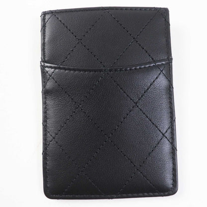 CHANEL Card Case AP3595 Lamb leather black Matrasse