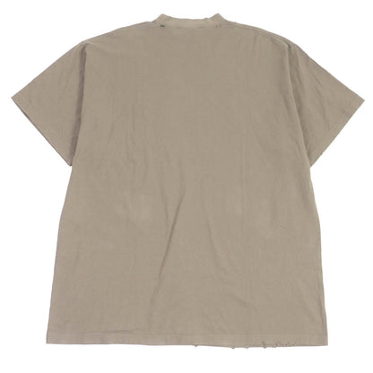 Balenciaga Distressed Oversized T-shirt Brown