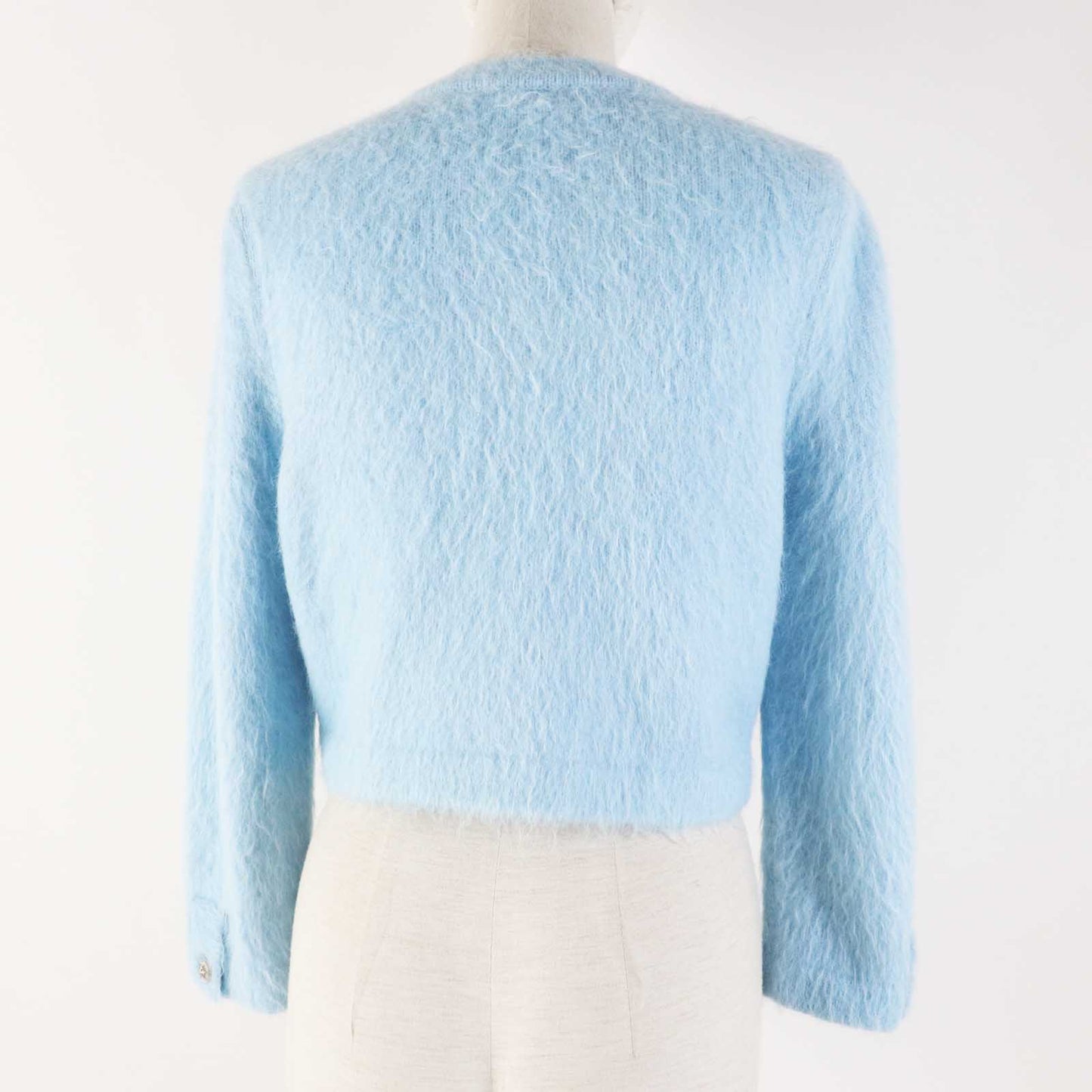 CHANEL cardigan P62193 19B cashmere Light blue 36