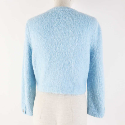CHANEL cardigan P62193 19B cashmere Light blue 36
