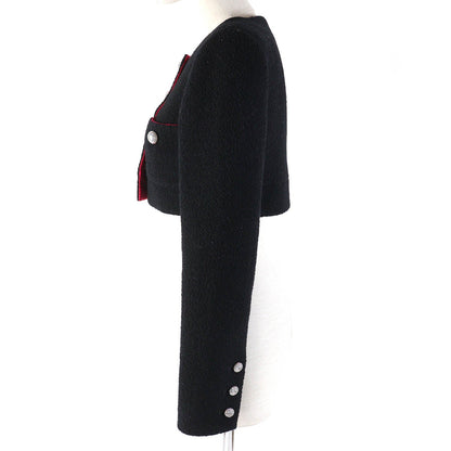 CHANEL Jacket P71723 wool Black pink 34