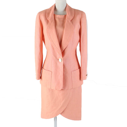 CHANEL ensemble linen Orange 36