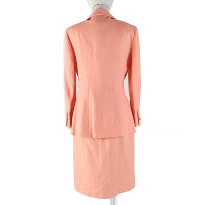 CHANEL ensemble linen Orange 36
