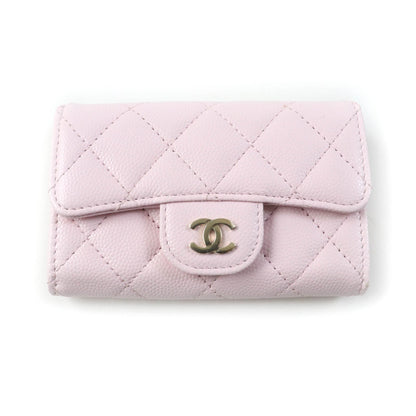 CHANEL Card Case AP0214 lambskin pink Classic flap