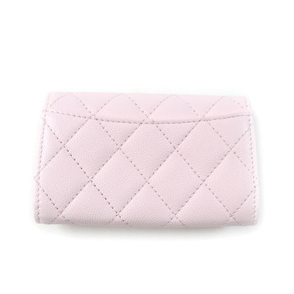 CHANEL Card Case AP0214 lambskin pink Classic flap