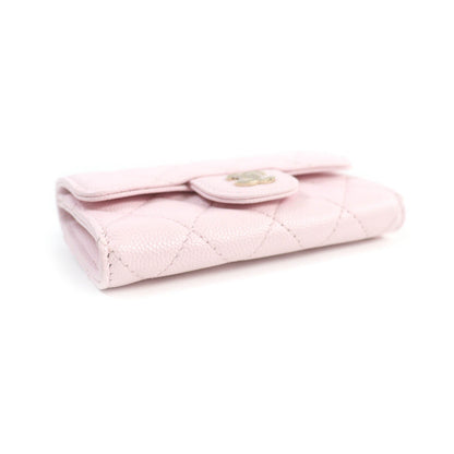 CHANEL Card Case AP0214 lambskin pink Classic flap