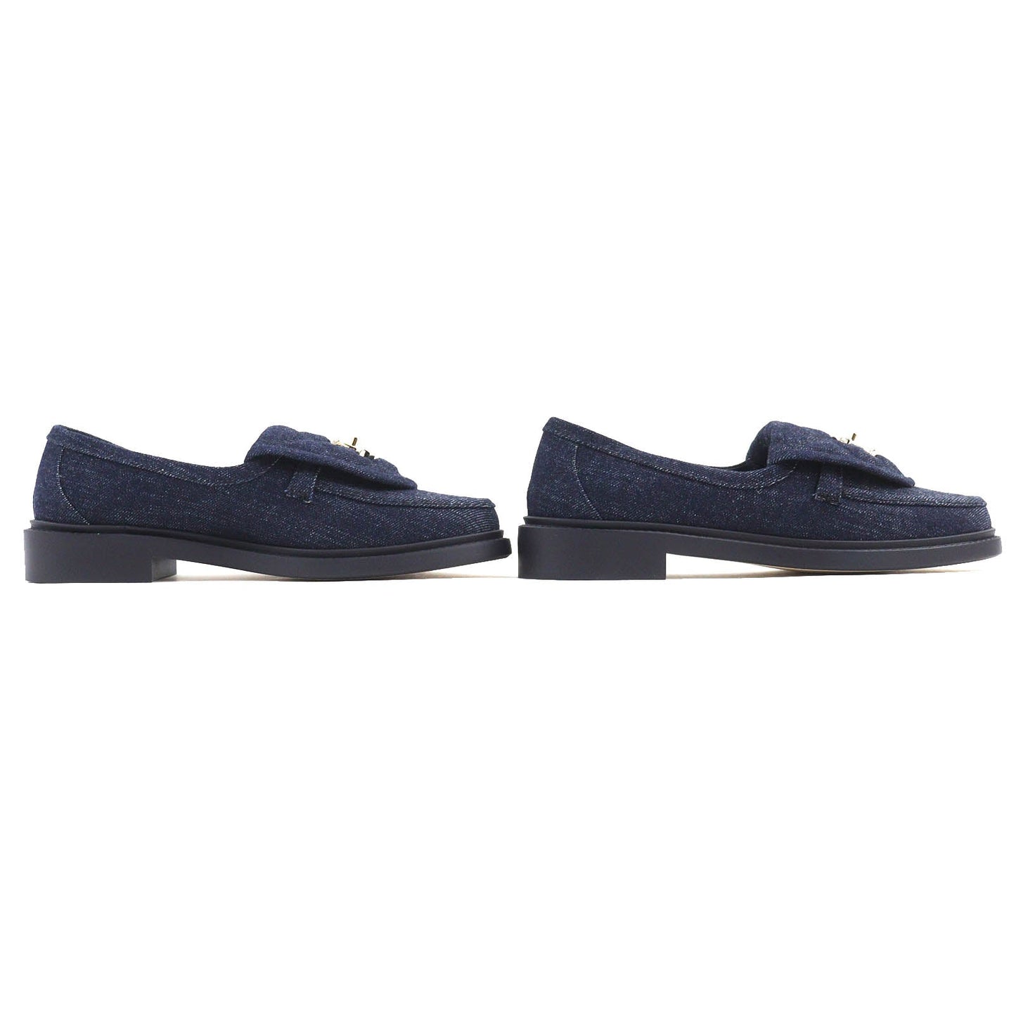 CHANEL loafers G45720 denim Indigo blue 35.5