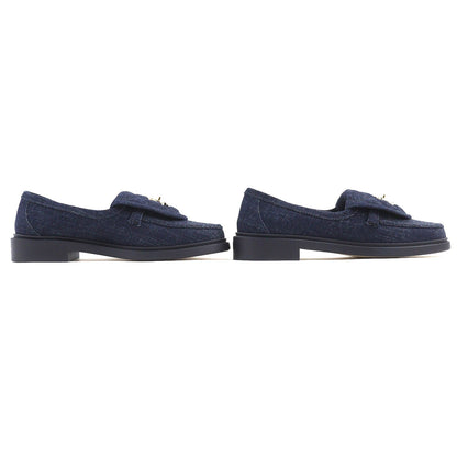 CHANEL loafers G45720 denim Indigo blue 35.5