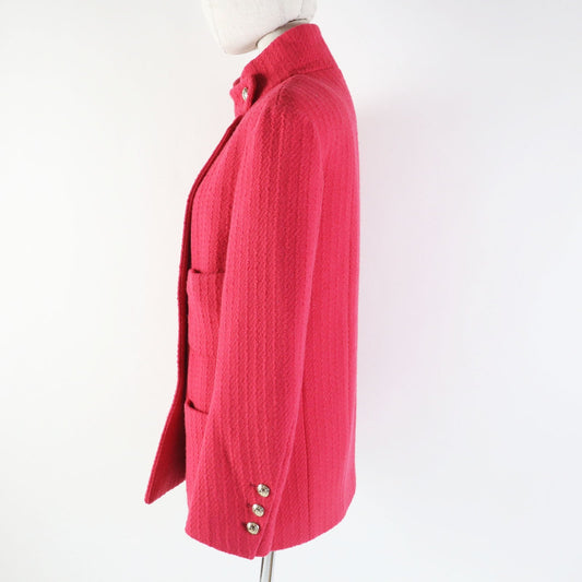CHANEL Jacket 20A P65341 wool pink 34