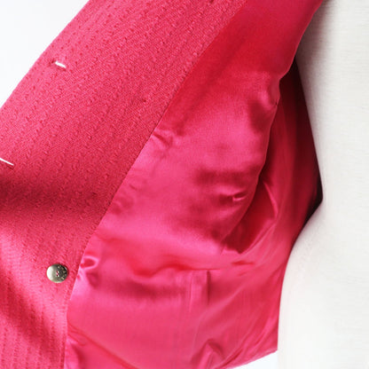 CHANEL Jacket 20A P65341 wool pink 34