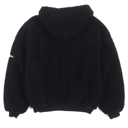 Balenciaga Zip-Up Hoodie Fleece Jacket Black