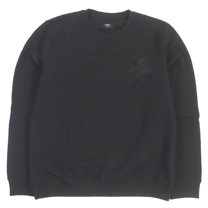 FENDI sweat FY0178 cotton black XL