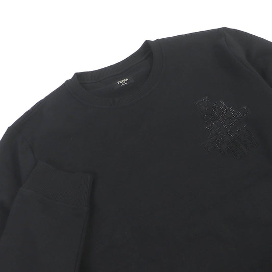 FENDI sweat FY0178 cotton black XL