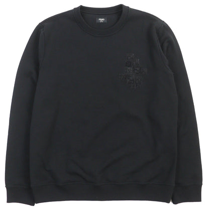 FENDI sweat FY0178 cotton black XL