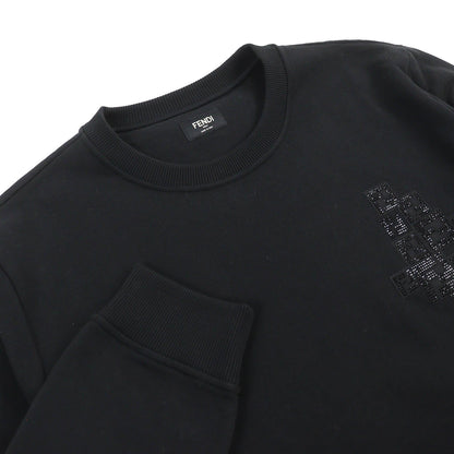 FENDI sweat FY0178 cotton black XL