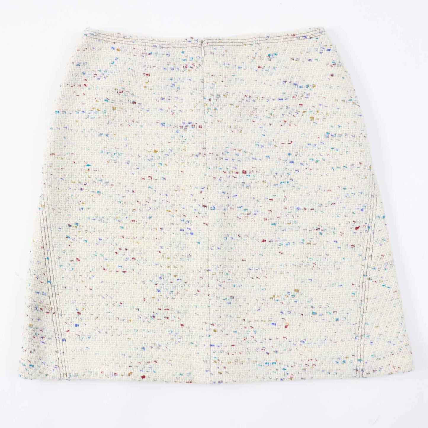 CHANEL skirt 03C P20369 wool Light Beige Multi 46