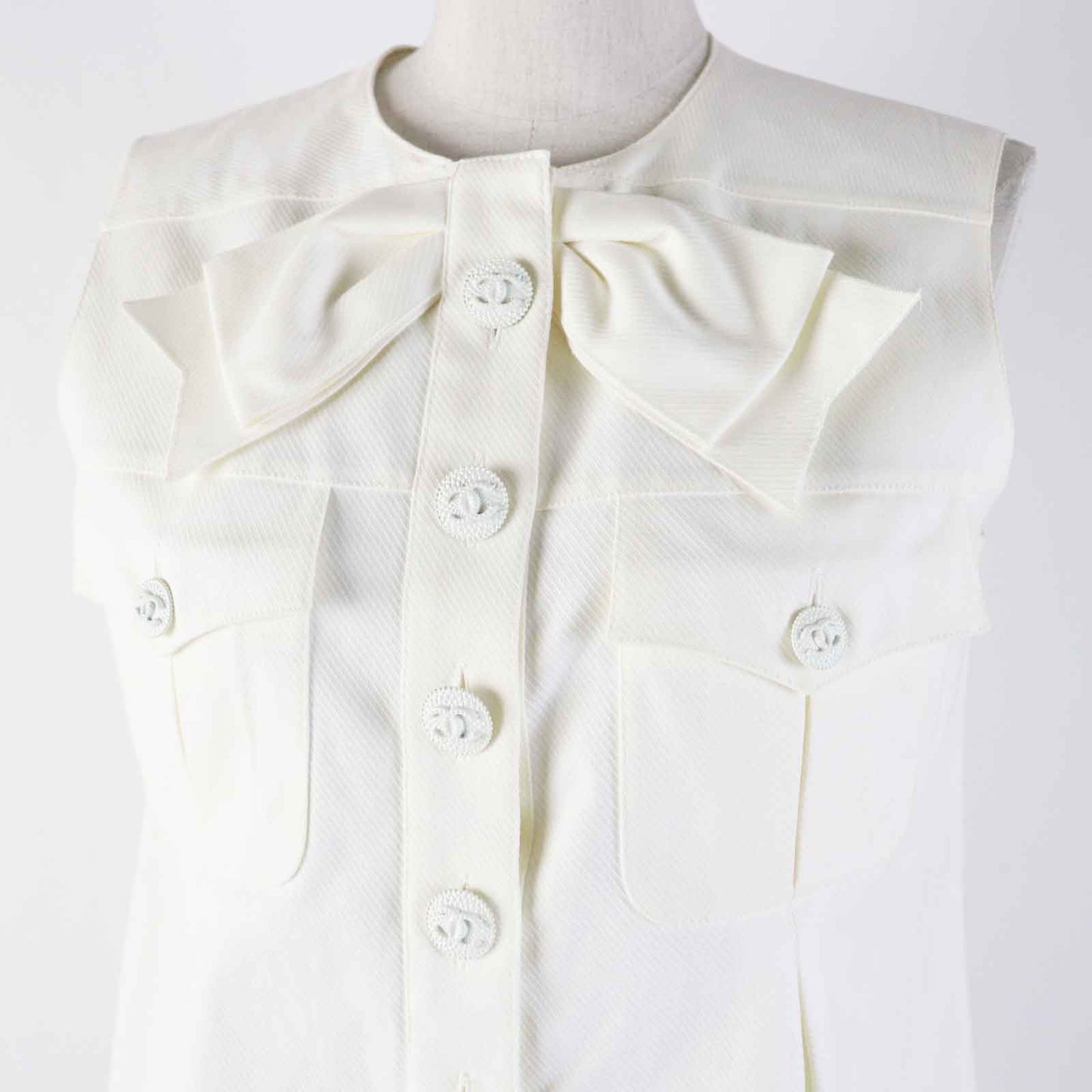 CHANEL tops 09P P34907 cotton Ivory 34