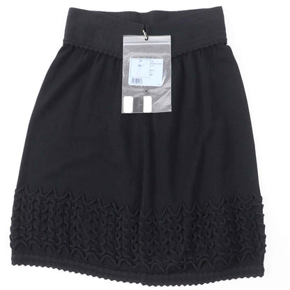 CHANEL skirt P41981 wool black 42