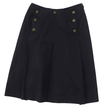 CHANEL skirt 02P P19179 cotton black 36