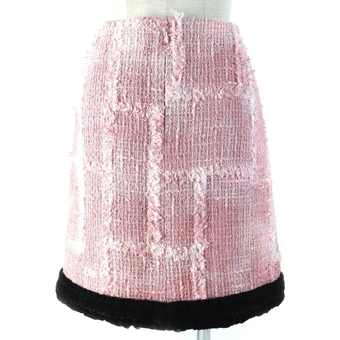 CHANEL skirt 22C P71877 cotton Pink white black 40