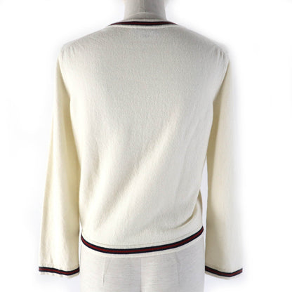 CHANEL knit P70307K10000 cashmere Ivory red navy No5 38