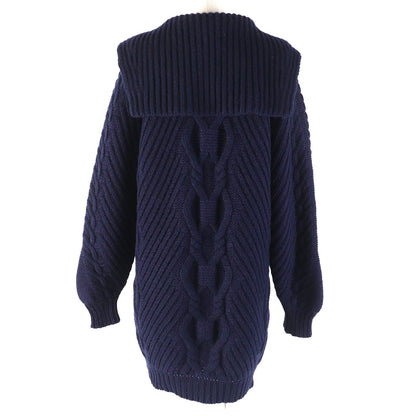 CHANEL one piece P59298K07764 wool Navy 34