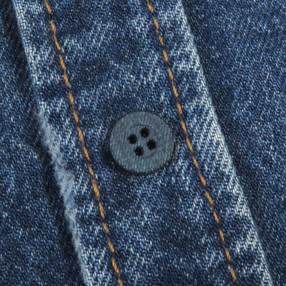 Balenciaga Denim Shirt Indigo Blue S