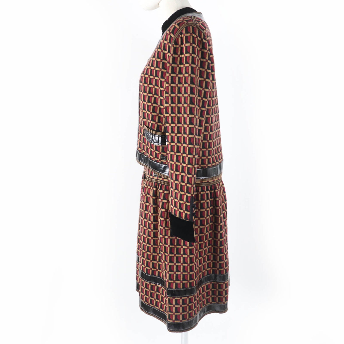 Chanel Wool COCO Mark Jacket Dress Ensemble