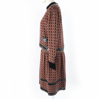 Chanel Wool COCO Mark Jacket Dress Ensemble