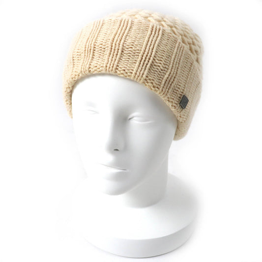 Chanel Cashmere COCO Mark Knit Hat Women