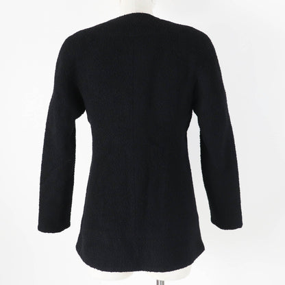 Chanel Wool Silk Tweed Jacket Black 34