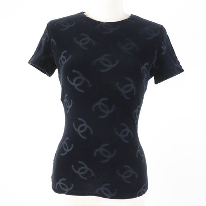 Chanel COCO Mark Velour Short Sleeve Top