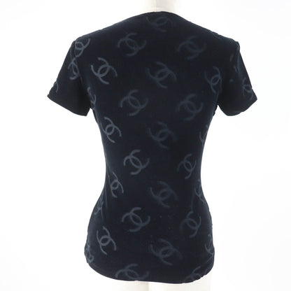 Chanel COCO Mark Velour Short Sleeve Top