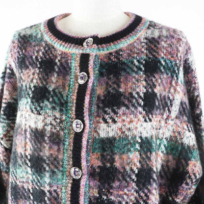 Chanel P72935 Cashmere Wool Gripoa Button Mix Knit One Piece