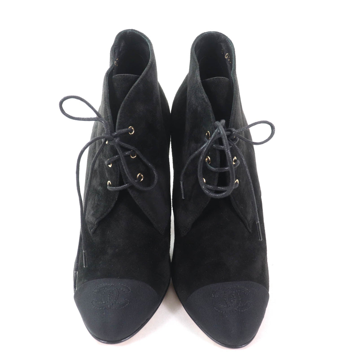 Chanel COCO Mark Suede Leather Ankle Boots
