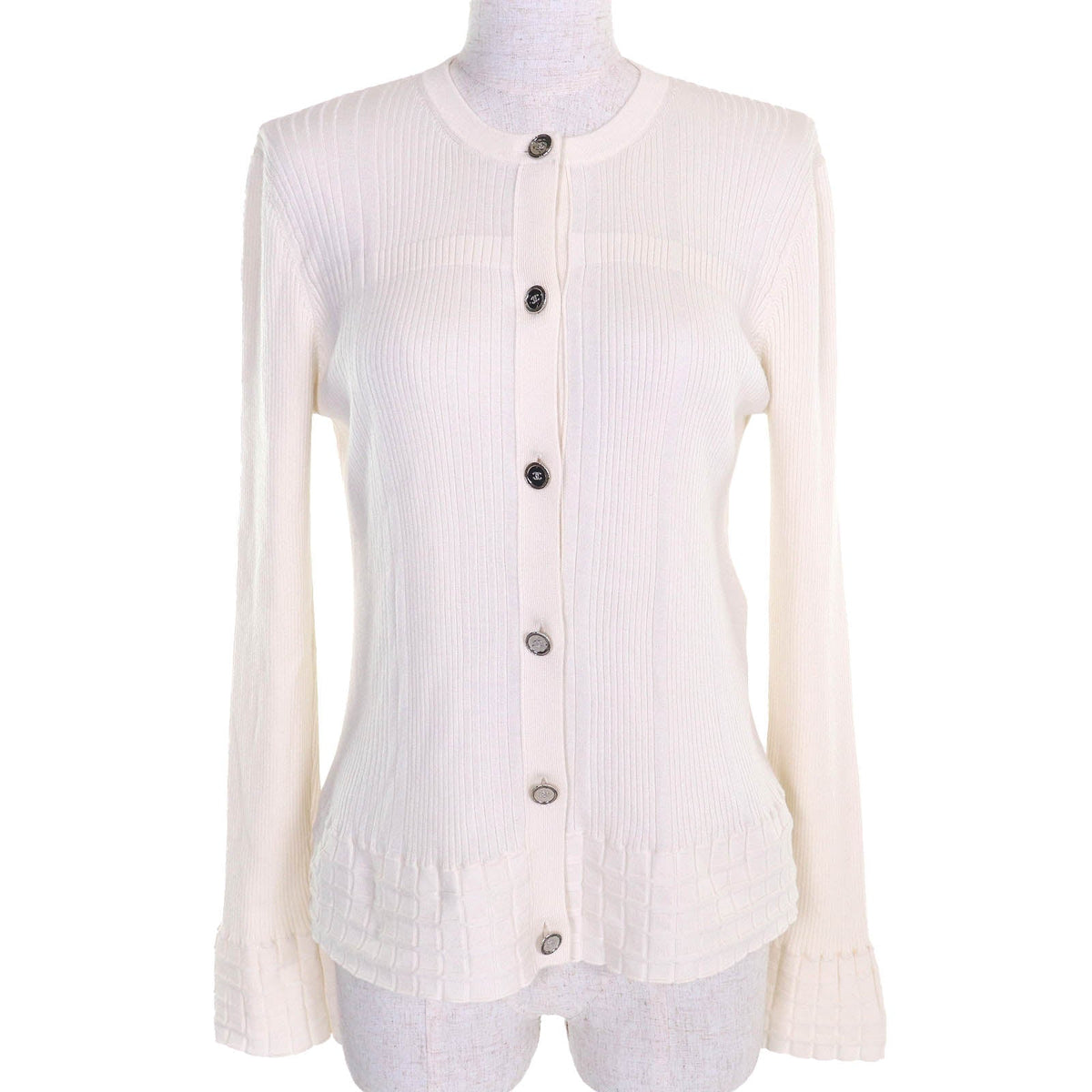 Chanel COCOMarkButton Cashmere Cardigan