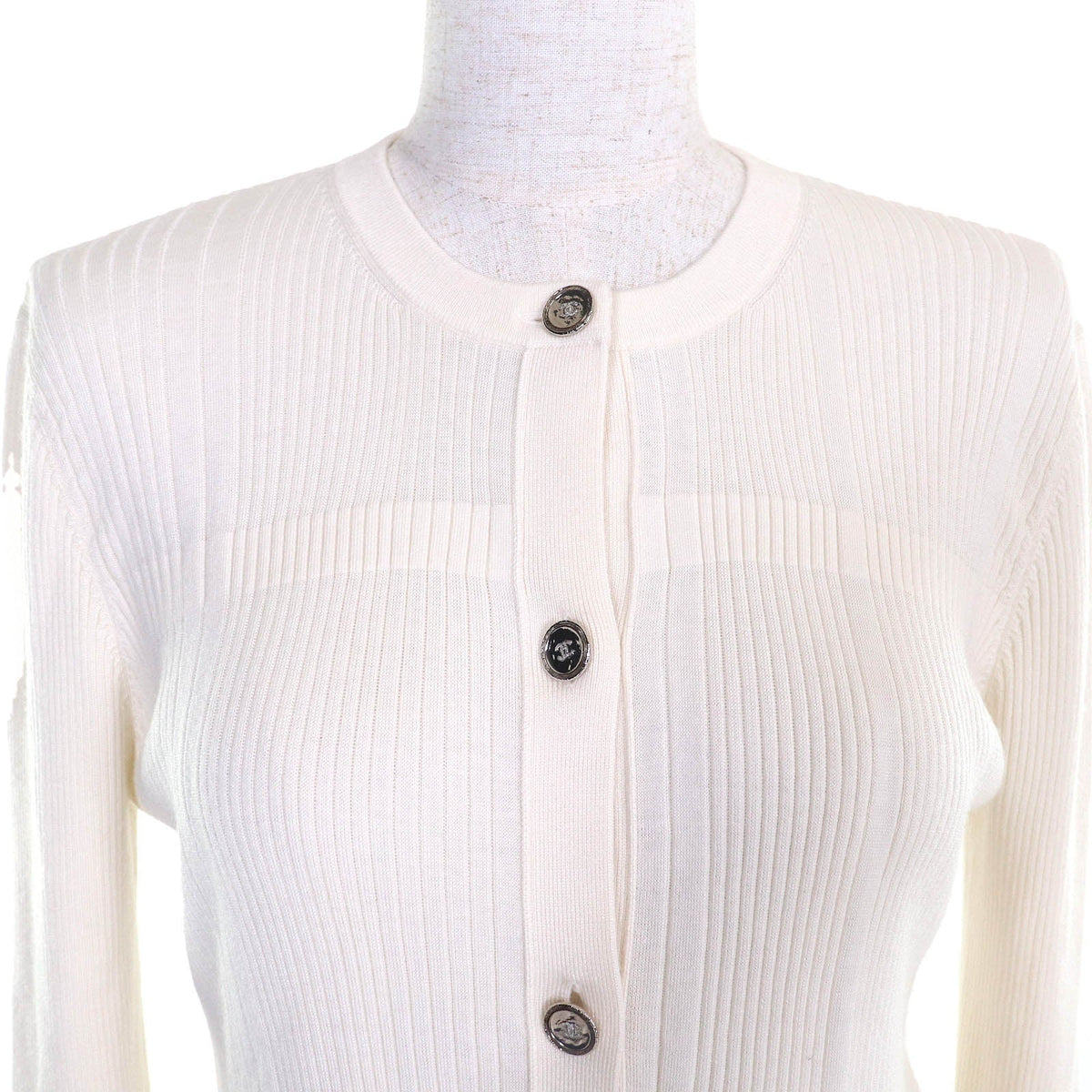 Chanel COCOMarkButton Cashmere Cardigan