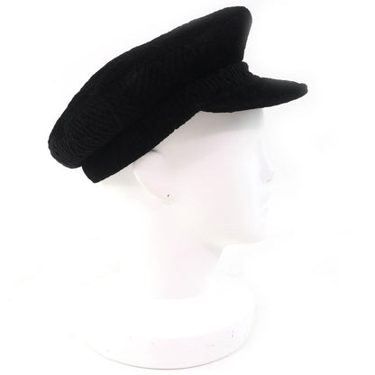Chanel Casquette Silk Blend Tweed Newsboy Hat