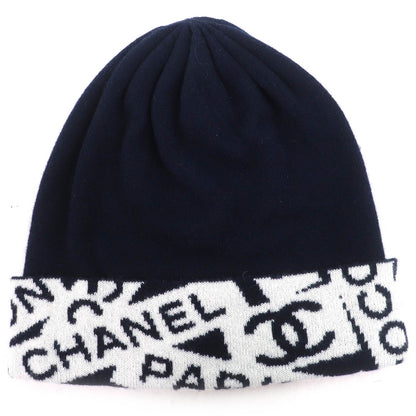 Chanel COCO Mark Cashmere Knit Cap
