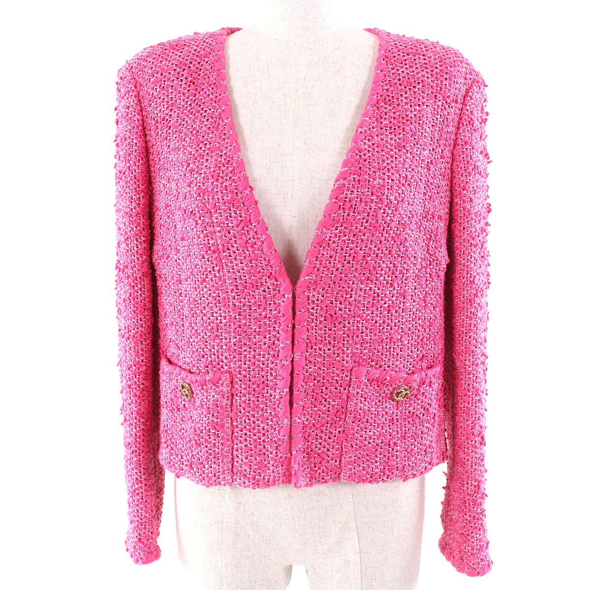 Chanel COCO Mark Tweed Cotton Jacket