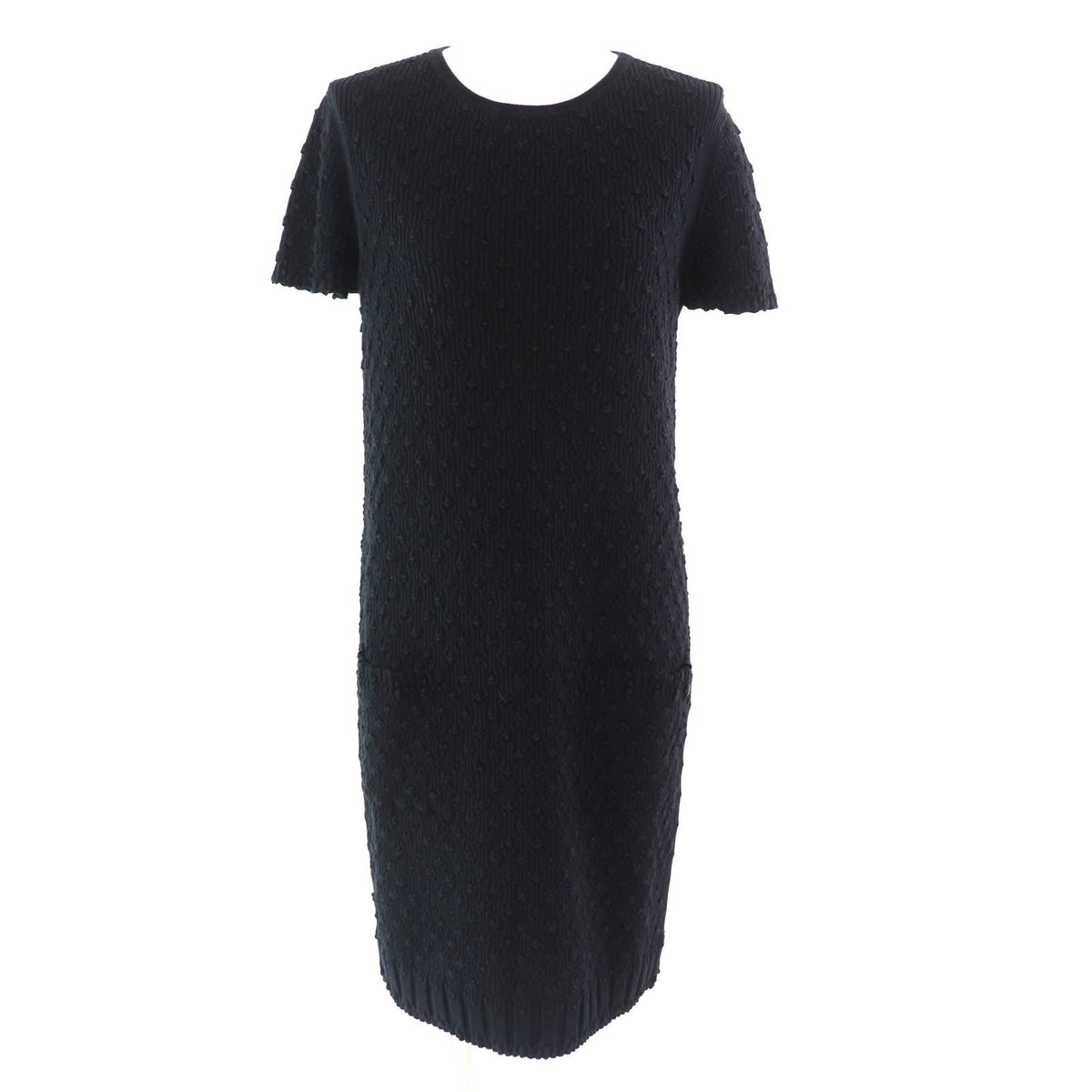 Chanel COCO Mark Metal All-Woven Pattern Dress