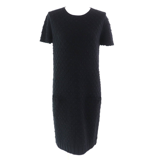 Chanel COCO Mark Metal All-Woven Pattern Dress