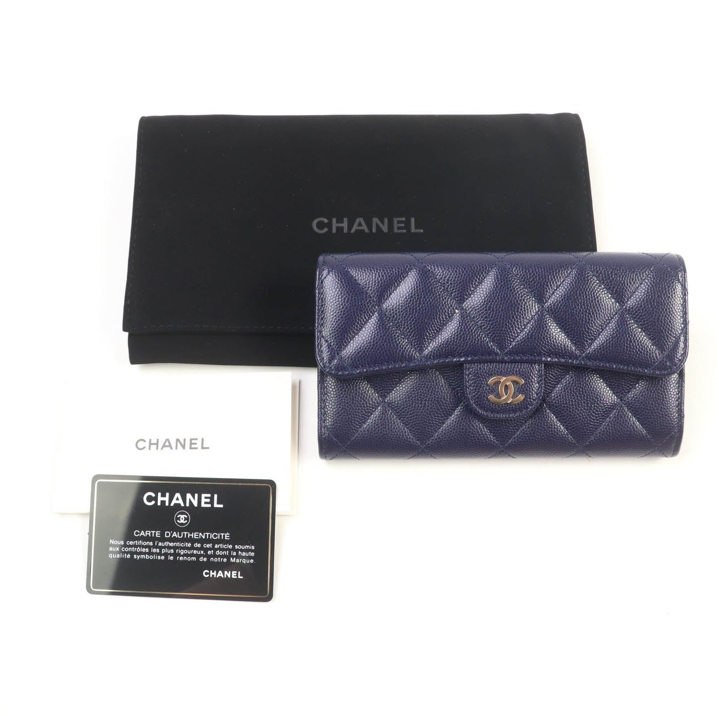 Chanel Matelasse Caviar Long Wallet
