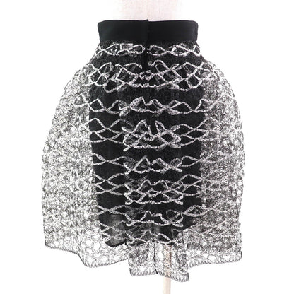 Chanel COCO Mark Logo Ribbon Mesh Skirt