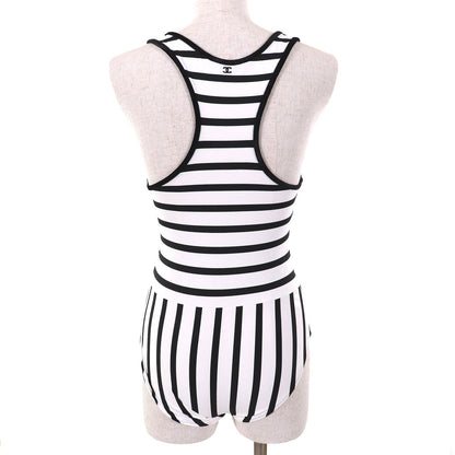 Chanel COCO Mark Strap Pattern One Piece Swimwear