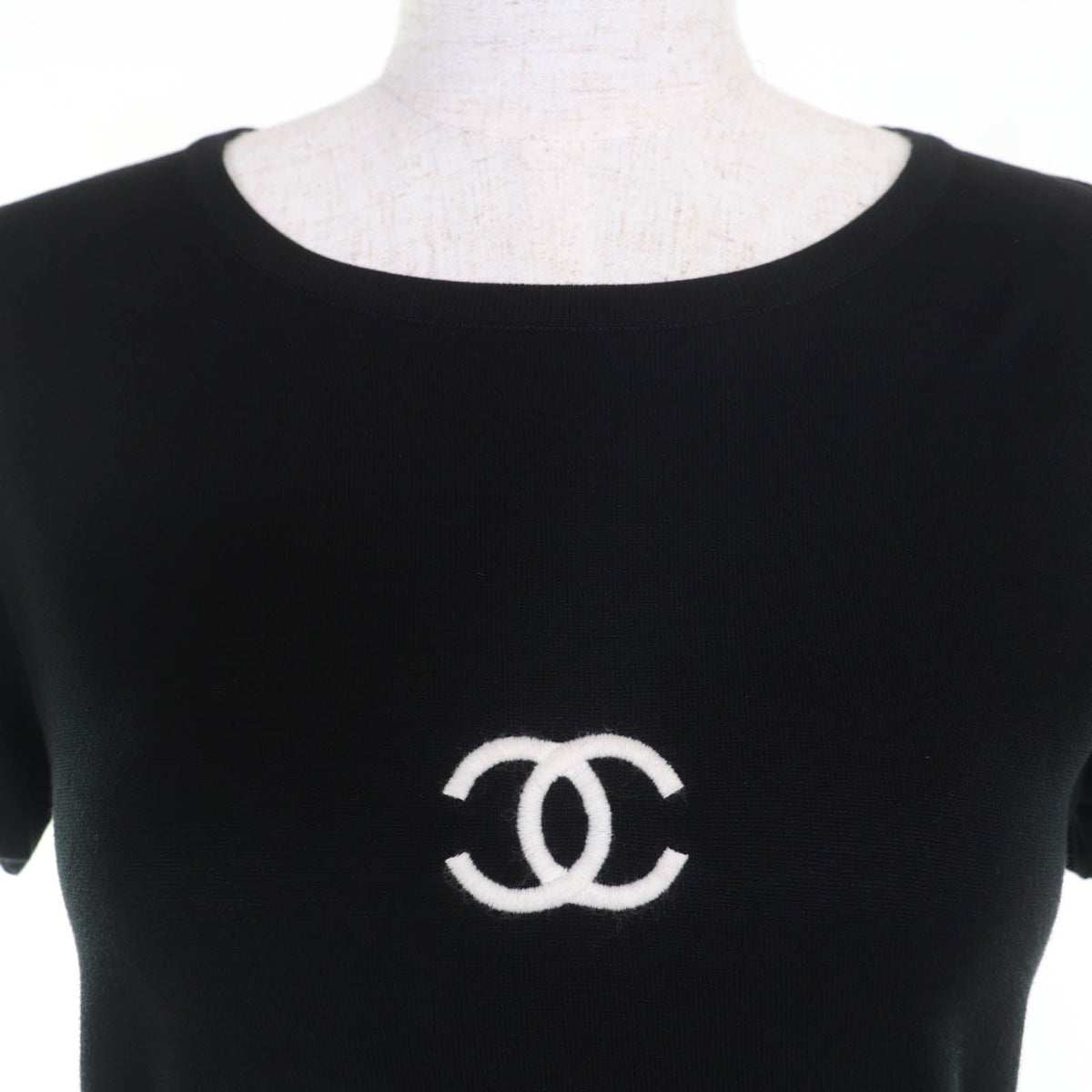 Chanel COCO Mark Cotton Knit Top